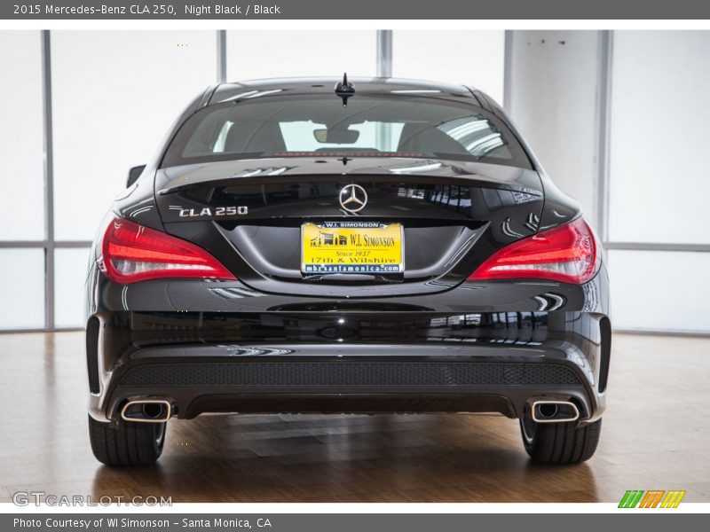 Night Black / Black 2015 Mercedes-Benz CLA 250