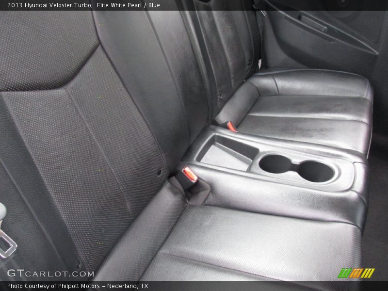 Elite White Pearl / Blue 2013 Hyundai Veloster Turbo