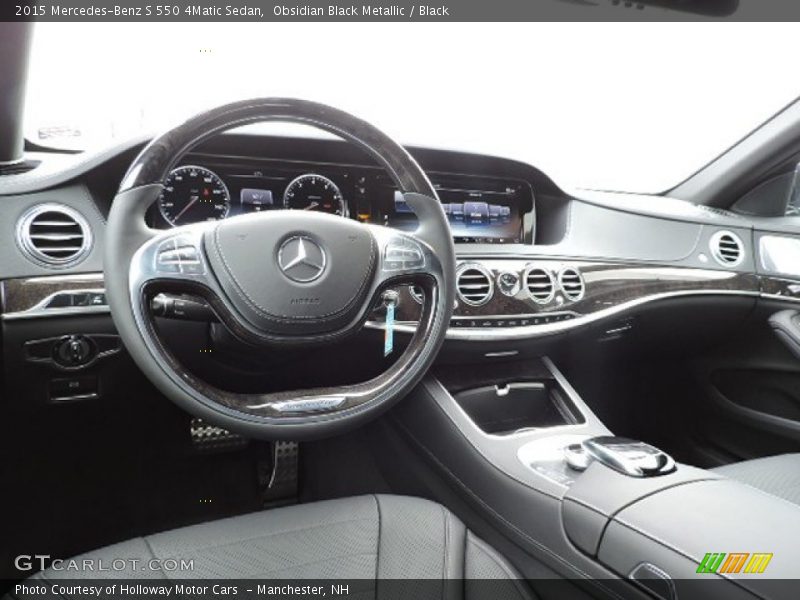 Obsidian Black Metallic / Black 2015 Mercedes-Benz S 550 4Matic Sedan