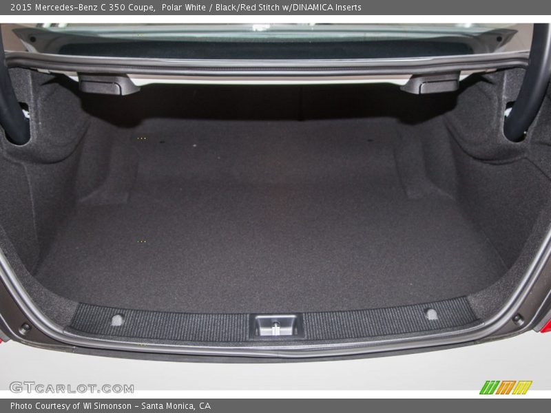 Polar White / Black/Red Stitch w/DINAMICA Inserts 2015 Mercedes-Benz C 350 Coupe