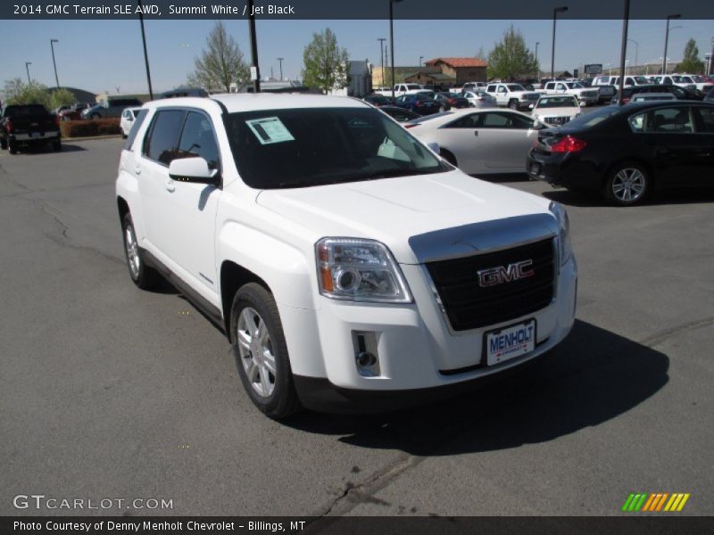 Summit White / Jet Black 2014 GMC Terrain SLE AWD