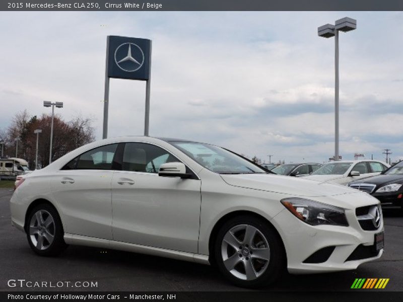 Cirrus White / Beige 2015 Mercedes-Benz CLA 250