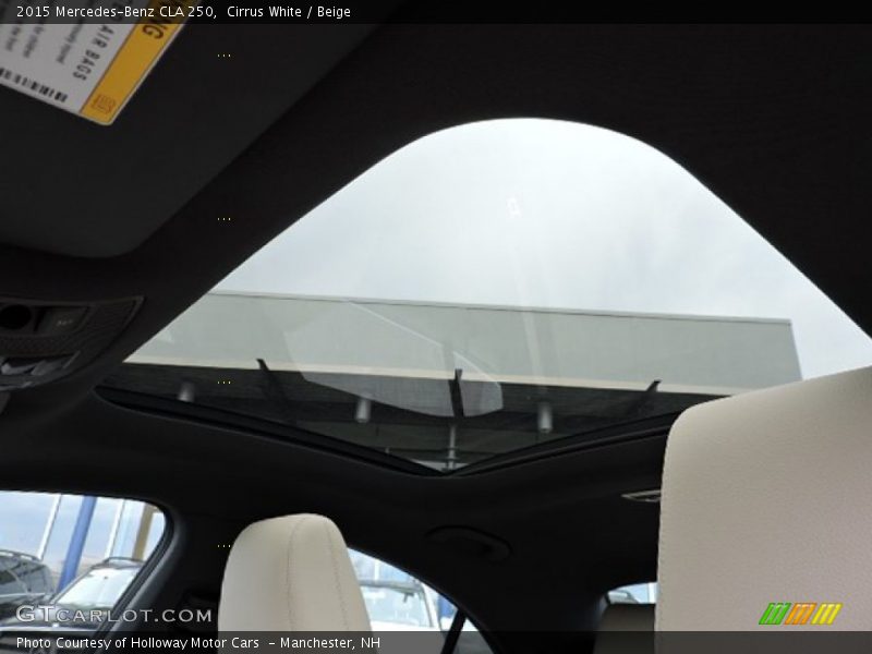 Cirrus White / Beige 2015 Mercedes-Benz CLA 250