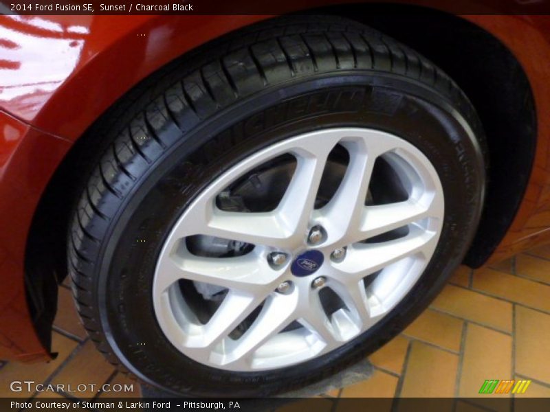 Sunset / Charcoal Black 2014 Ford Fusion SE