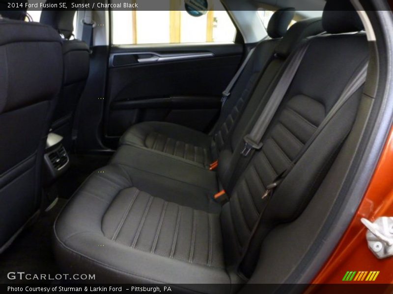 Sunset / Charcoal Black 2014 Ford Fusion SE