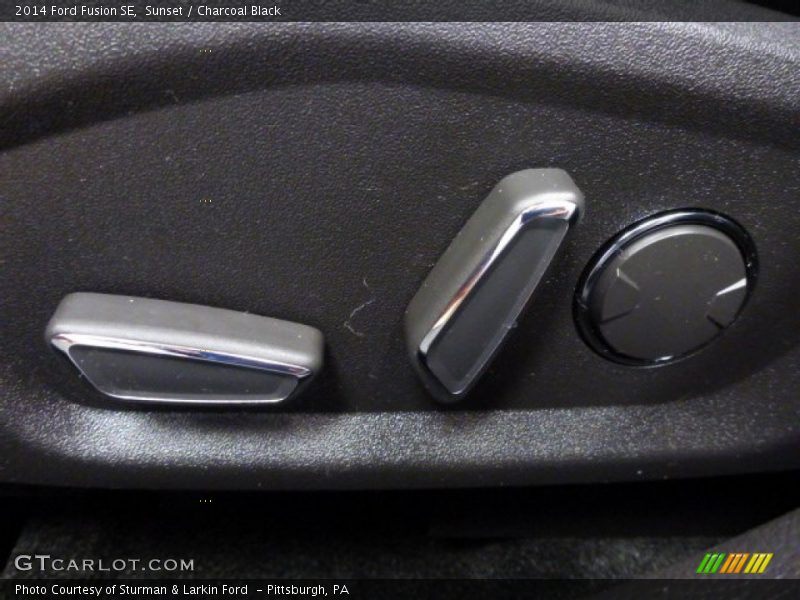 Sunset / Charcoal Black 2014 Ford Fusion SE