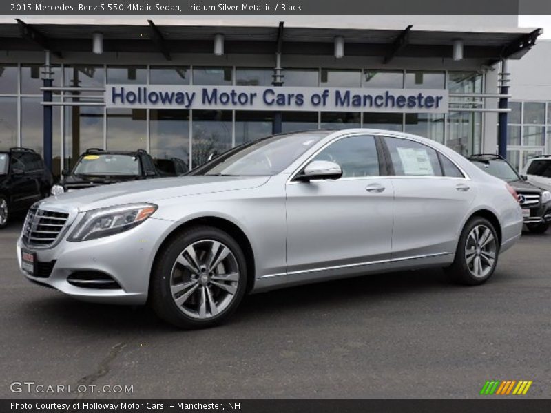 Iridium Silver Metallic / Black 2015 Mercedes-Benz S 550 4Matic Sedan