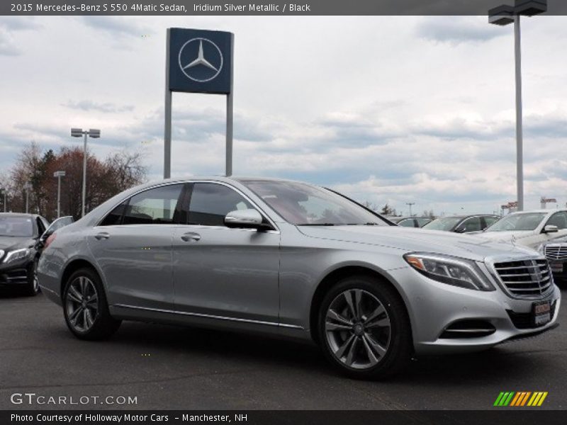 Iridium Silver Metallic / Black 2015 Mercedes-Benz S 550 4Matic Sedan