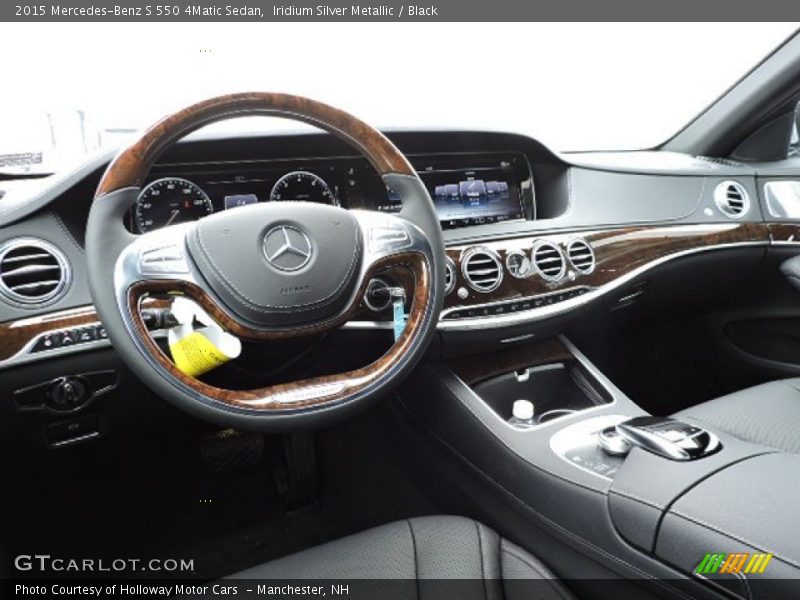 Iridium Silver Metallic / Black 2015 Mercedes-Benz S 550 4Matic Sedan