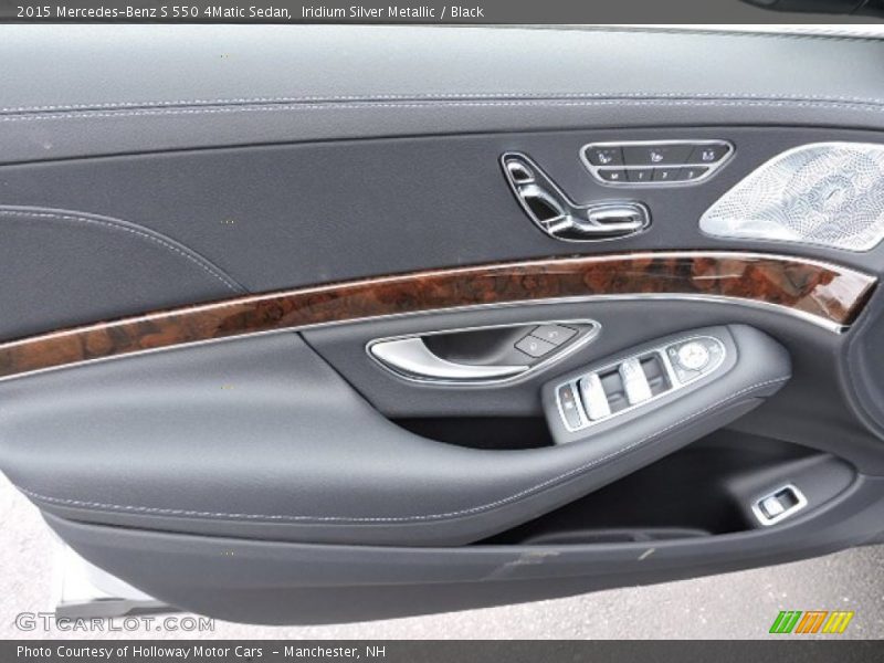 Iridium Silver Metallic / Black 2015 Mercedes-Benz S 550 4Matic Sedan