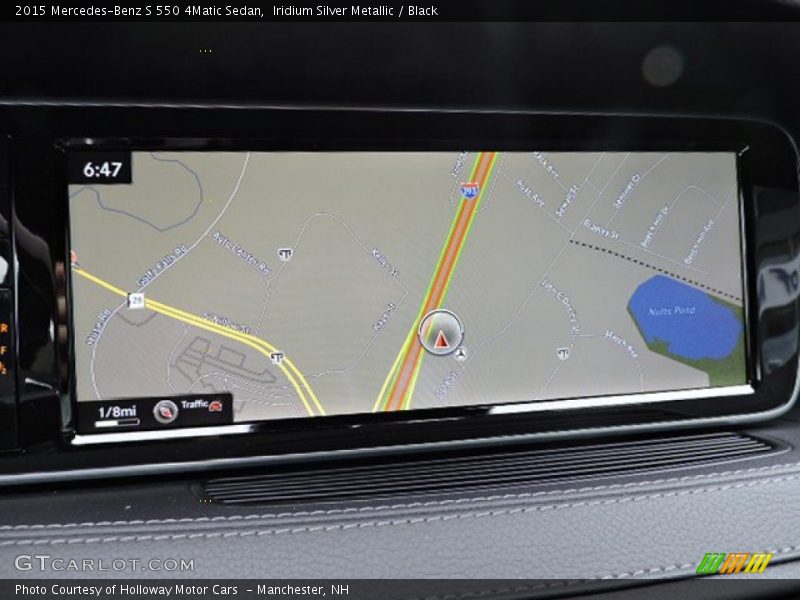 Iridium Silver Metallic / Black 2015 Mercedes-Benz S 550 4Matic Sedan