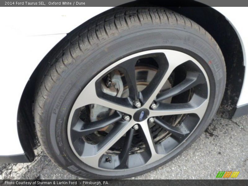 Oxford White / Dune 2014 Ford Taurus SEL