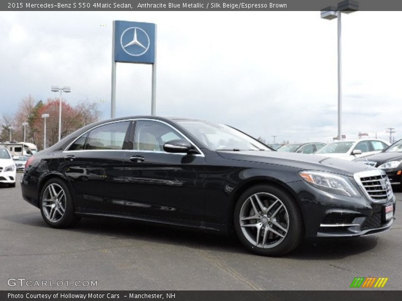 Front 3/4 View of 2015 S 550 4Matic Sedan