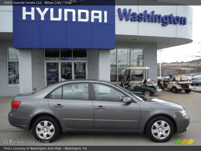 Willow Gray / Gray 2009 Hyundai Sonata GLS