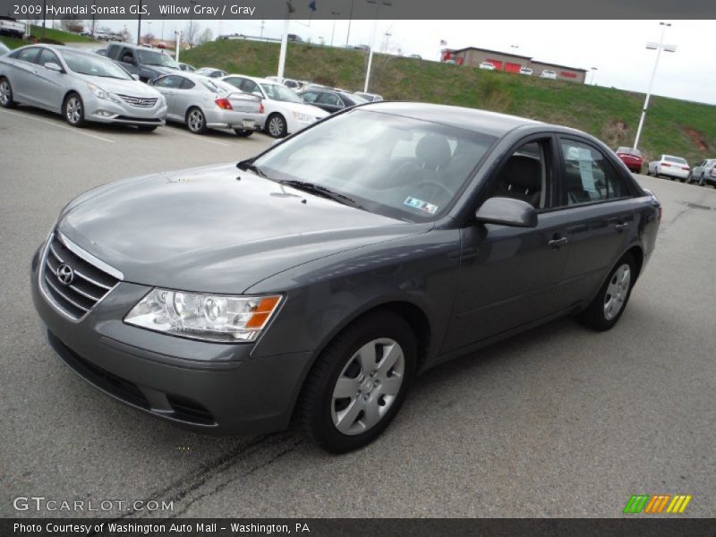 Willow Gray / Gray 2009 Hyundai Sonata GLS