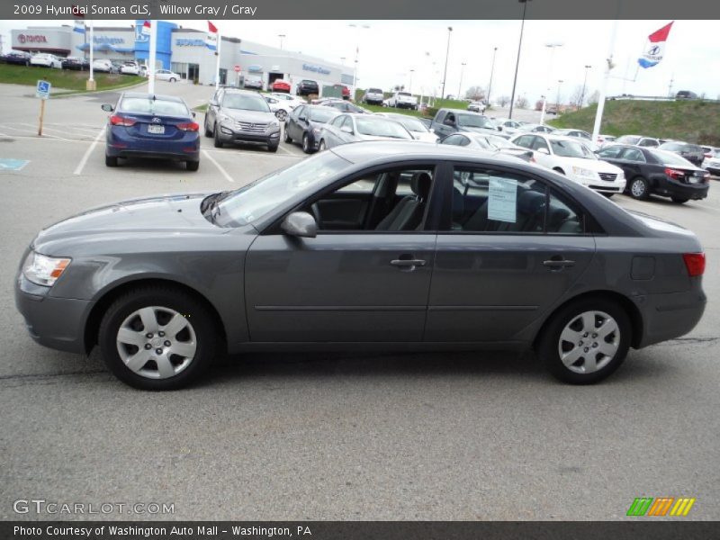 Willow Gray / Gray 2009 Hyundai Sonata GLS