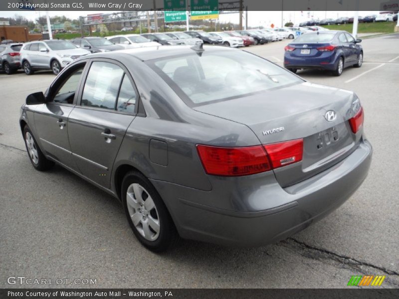 Willow Gray / Gray 2009 Hyundai Sonata GLS