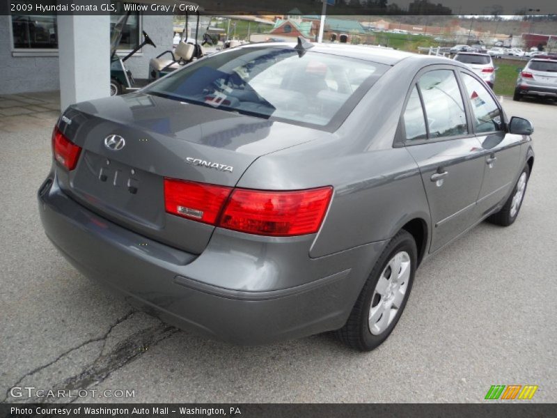 Willow Gray / Gray 2009 Hyundai Sonata GLS