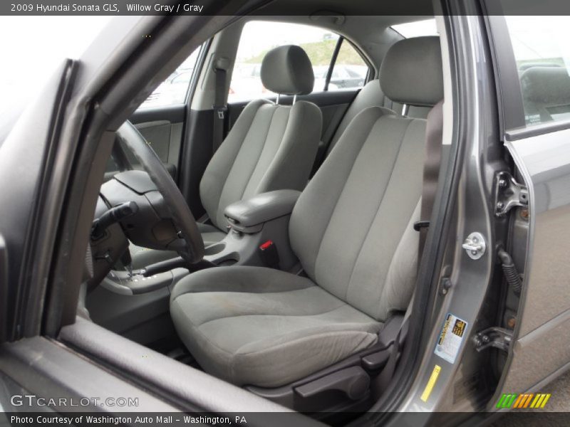 Willow Gray / Gray 2009 Hyundai Sonata GLS