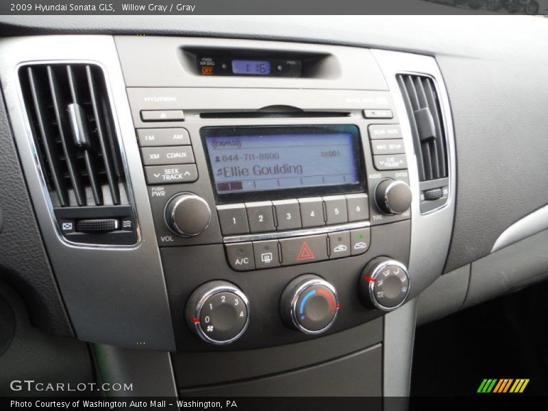 Willow Gray / Gray 2009 Hyundai Sonata GLS