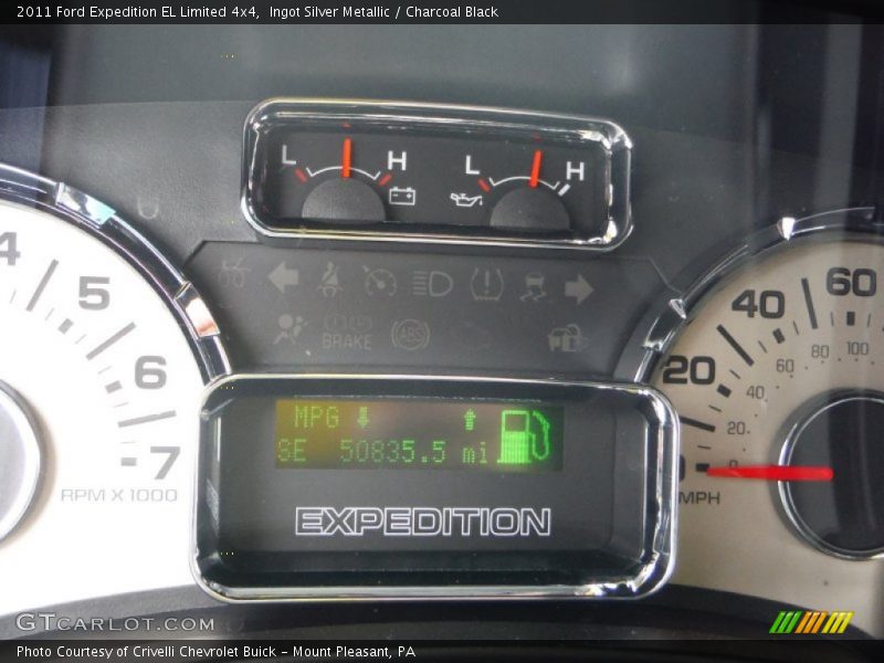Ingot Silver Metallic / Charcoal Black 2011 Ford Expedition EL Limited 4x4