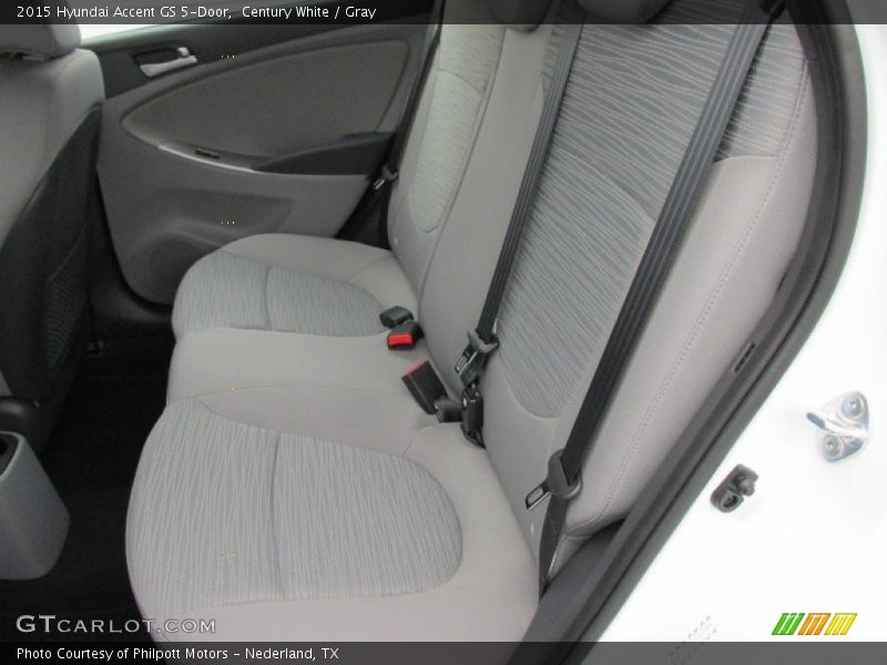 Century White / Gray 2015 Hyundai Accent GS 5-Door