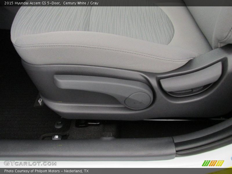 Century White / Gray 2015 Hyundai Accent GS 5-Door