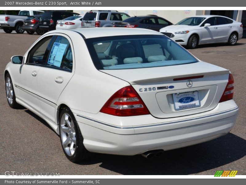 Arctic White / Ash 2007 Mercedes-Benz C 230 Sport