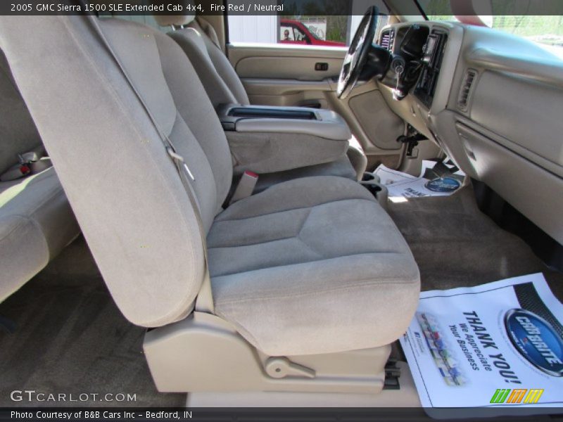 Fire Red / Neutral 2005 GMC Sierra 1500 SLE Extended Cab 4x4