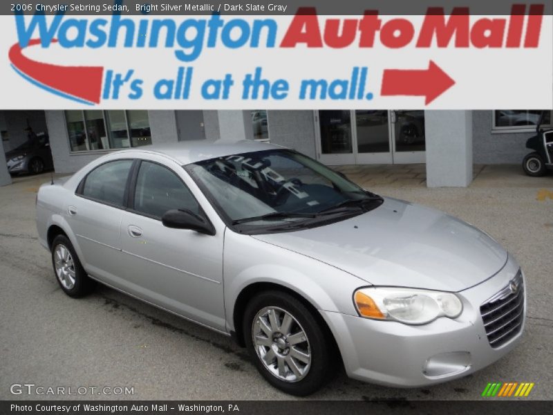 Bright Silver Metallic / Dark Slate Gray 2006 Chrysler Sebring Sedan