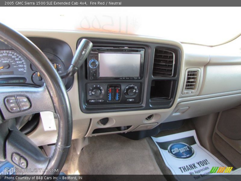 Fire Red / Neutral 2005 GMC Sierra 1500 SLE Extended Cab 4x4