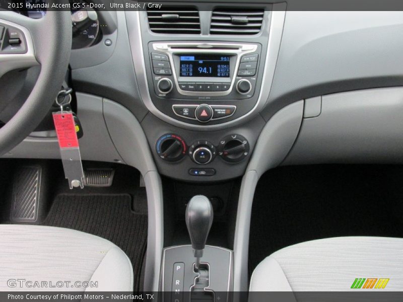 Ultra Black / Gray 2015 Hyundai Accent GS 5-Door