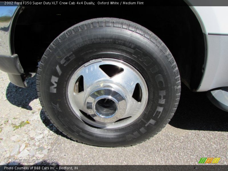 Oxford White / Medium Flint 2002 Ford F350 Super Duty XLT Crew Cab 4x4 Dually