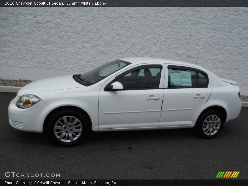 Summit White / Ebony 2010 Chevrolet Cobalt LT Sedan