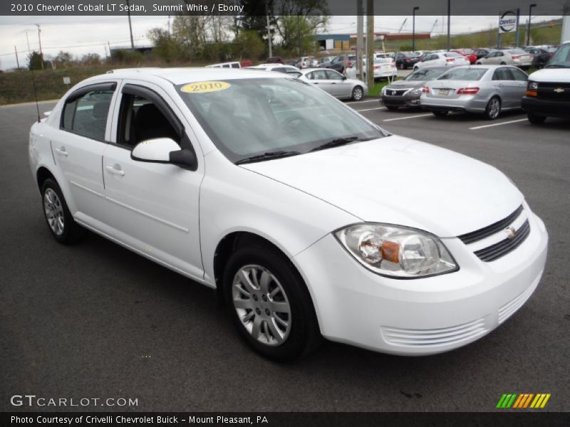 Summit White / Ebony 2010 Chevrolet Cobalt LT Sedan