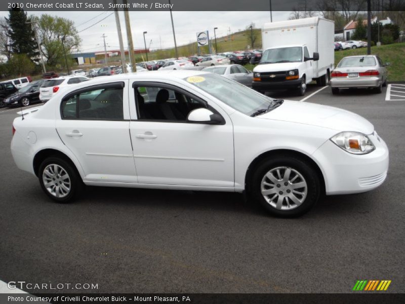 Summit White / Ebony 2010 Chevrolet Cobalt LT Sedan