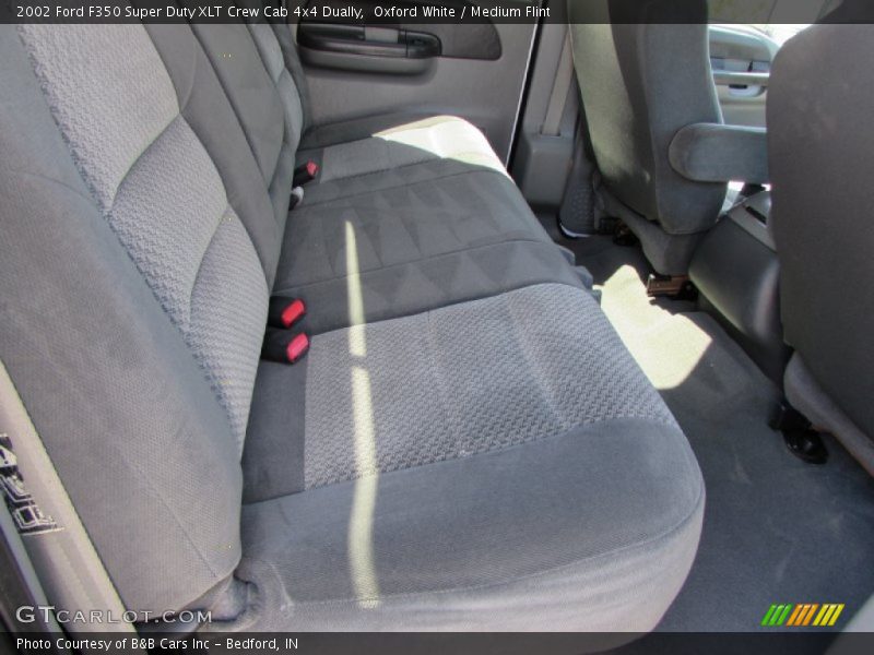 Oxford White / Medium Flint 2002 Ford F350 Super Duty XLT Crew Cab 4x4 Dually