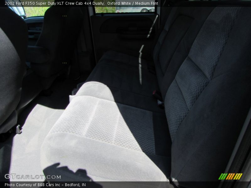 Oxford White / Medium Flint 2002 Ford F350 Super Duty XLT Crew Cab 4x4 Dually