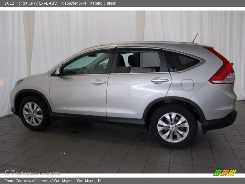 Alabaster Silver Metallic / Black 2012 Honda CR-V EX-L 4WD