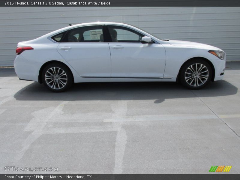 Casablanca White / Beige 2015 Hyundai Genesis 3.8 Sedan