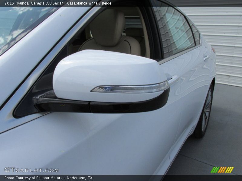 Casablanca White / Beige 2015 Hyundai Genesis 3.8 Sedan