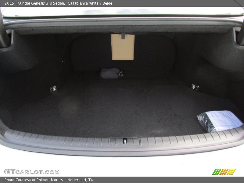 Casablanca White / Beige 2015 Hyundai Genesis 3.8 Sedan