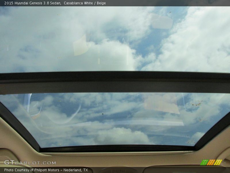 Casablanca White / Beige 2015 Hyundai Genesis 3.8 Sedan
