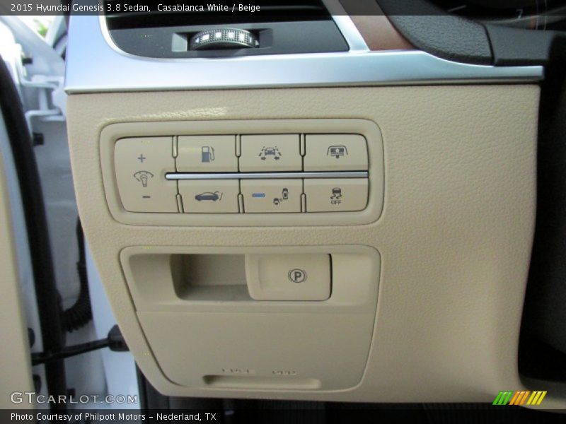 Casablanca White / Beige 2015 Hyundai Genesis 3.8 Sedan