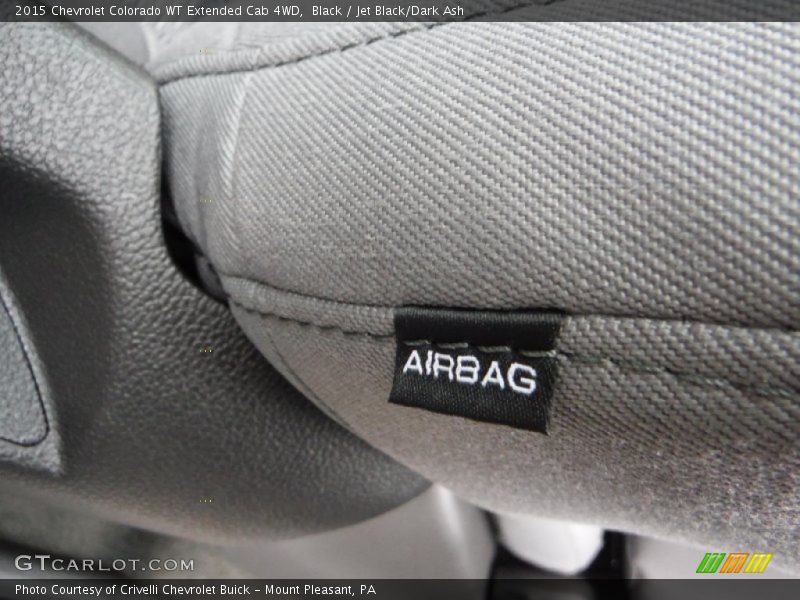 Black / Jet Black/Dark Ash 2015 Chevrolet Colorado WT Extended Cab 4WD