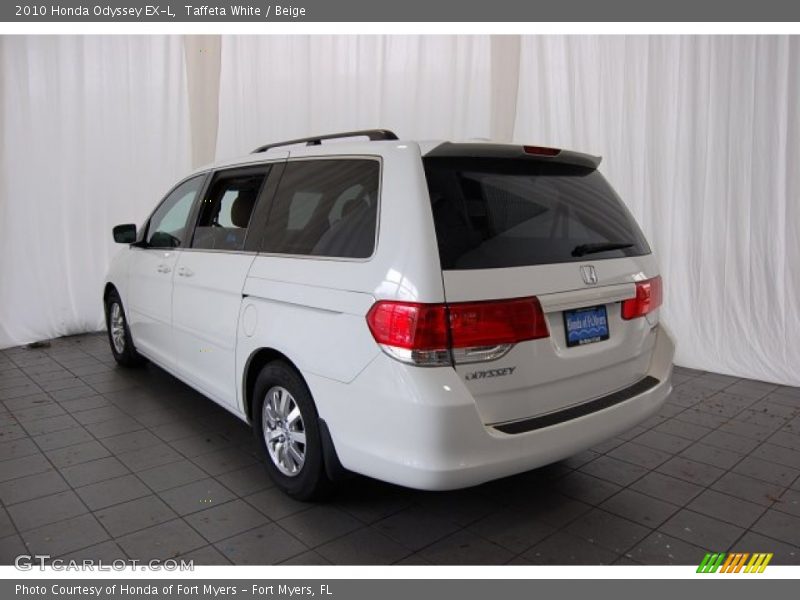 Taffeta White / Beige 2010 Honda Odyssey EX-L