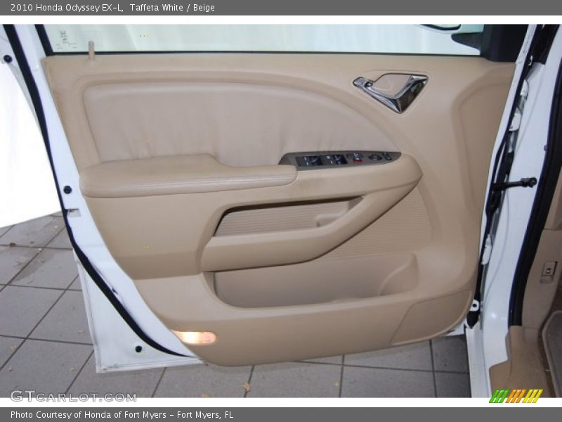 Taffeta White / Beige 2010 Honda Odyssey EX-L
