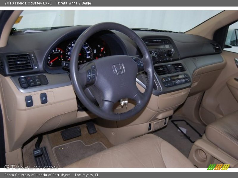 Taffeta White / Beige 2010 Honda Odyssey EX-L