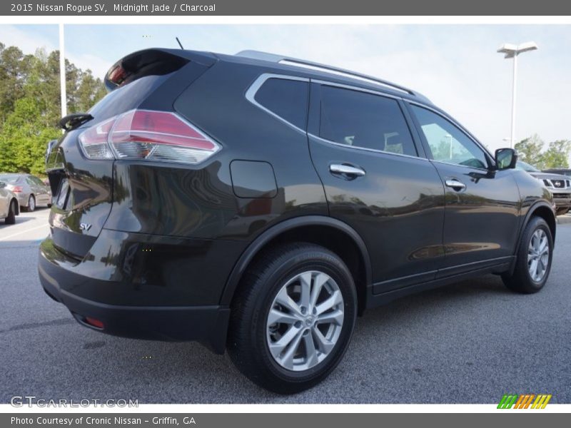 Midnight Jade / Charcoal 2015 Nissan Rogue SV