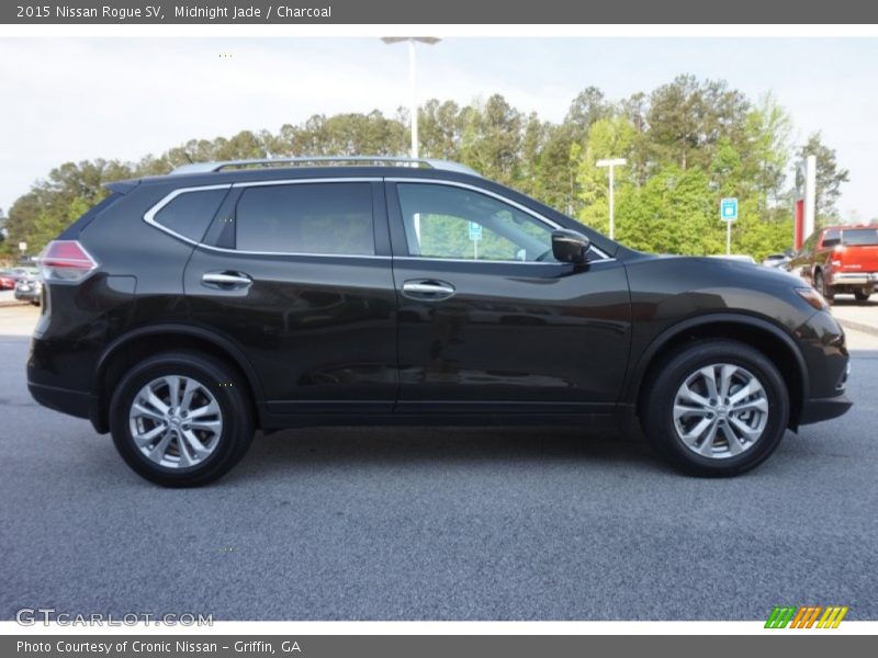 Midnight Jade / Charcoal 2015 Nissan Rogue SV